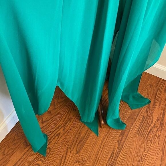 Michael Michael Kors Green Chiffon Maxi Dress S - Picture 3 of 5